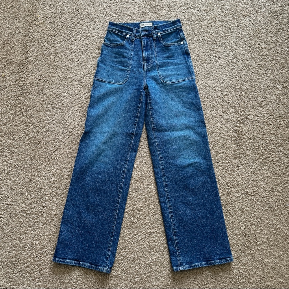 Madewell Vintage High-Rise Wide-Leg Jeans in Blue Wash